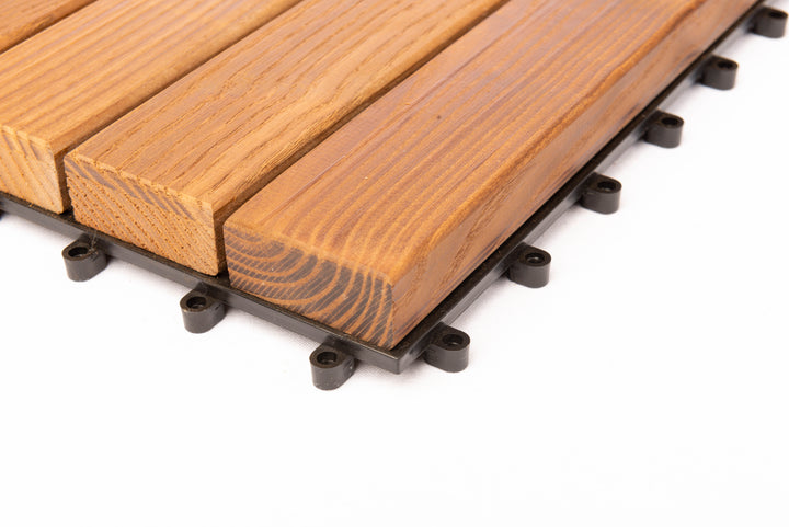 Deck Madeira Modular Freixo Thermo 300X300(46)mm, Exclusive, Preço à Unidade