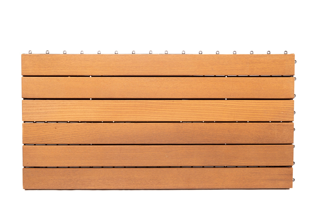 Deck Madeira Modular Freixo TMI 300X600(46)mm, Exclusive, Base PVC, Preço à Unidade