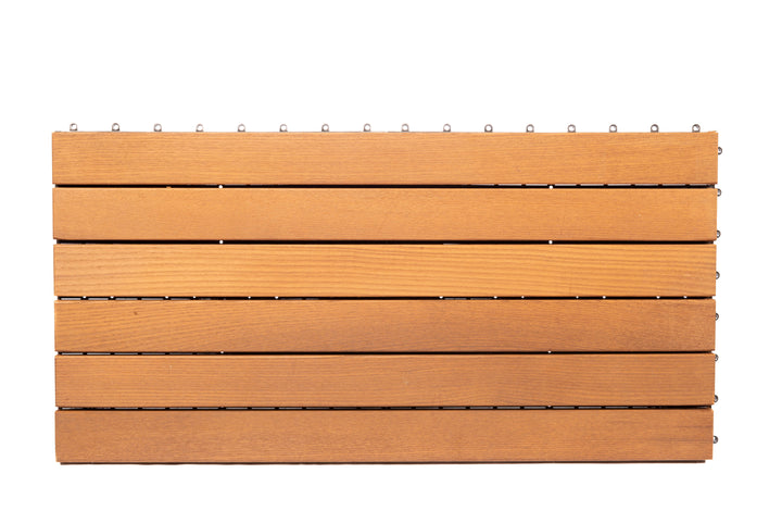Deck Madeira Modular Freixo TMI 300X600(46)mm, Exclusive, Base PVC, Preço à Unidade