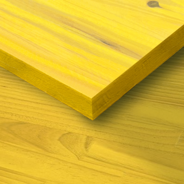 Painel Tricapa Madeira Cofragem Topo Amarelo  2500x500x27mm , Venda UN