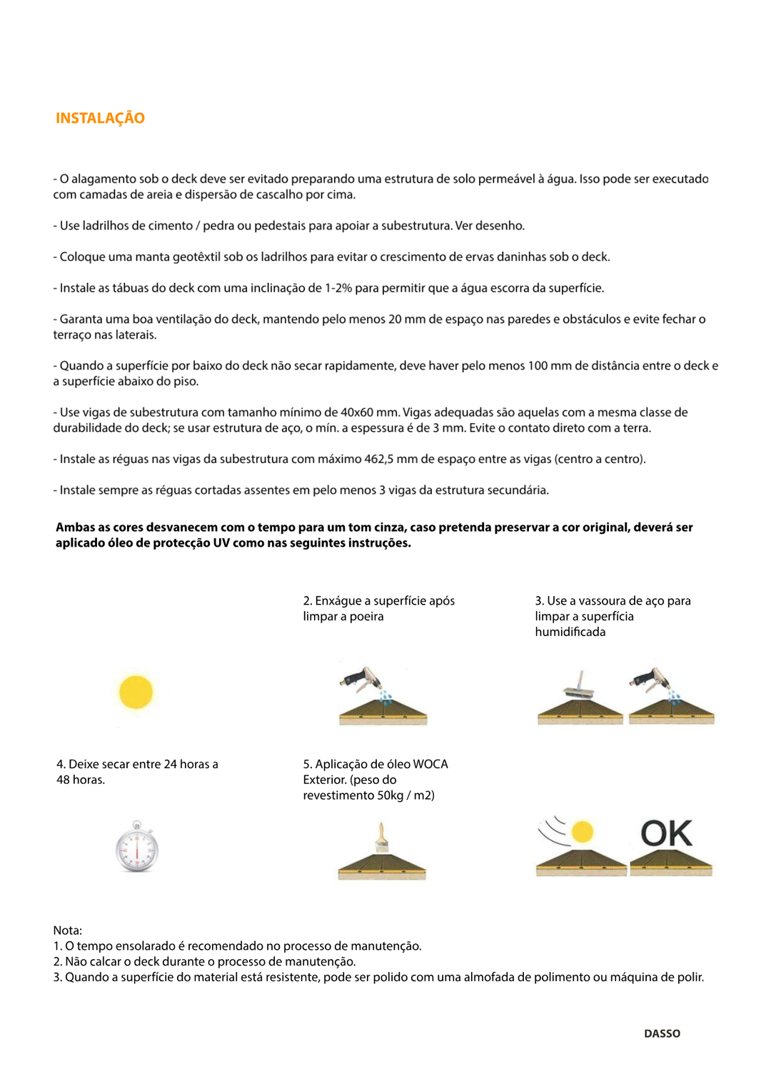 Deck Bamboo Dasso CTECH 1850X137X20