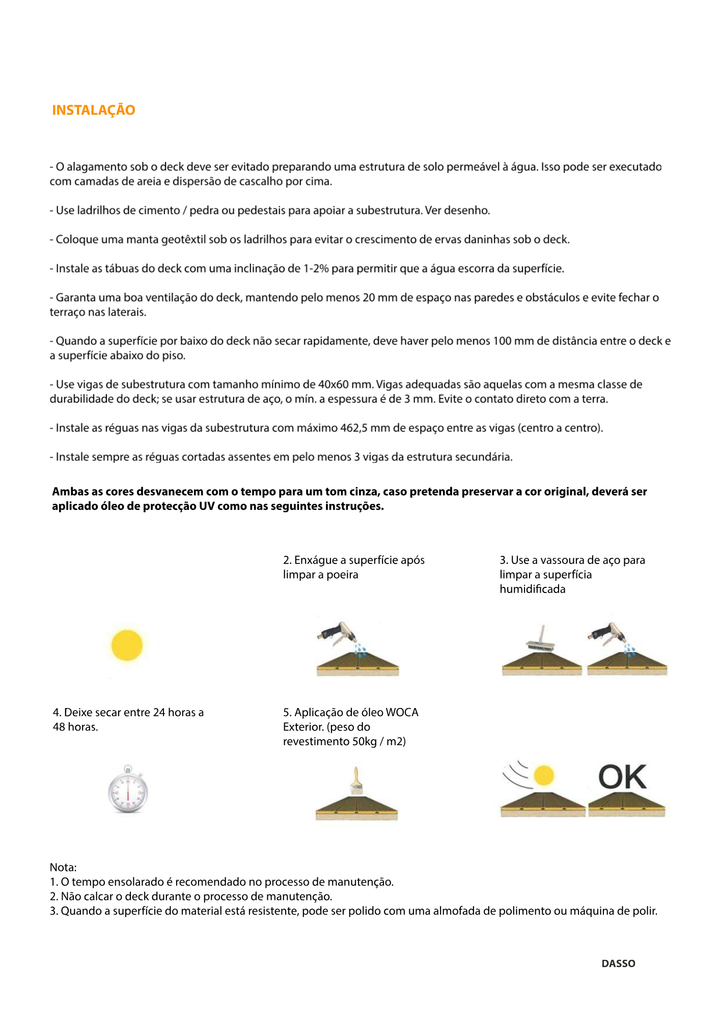 Deck Bamboo Dasso CTECH 1850X137X20