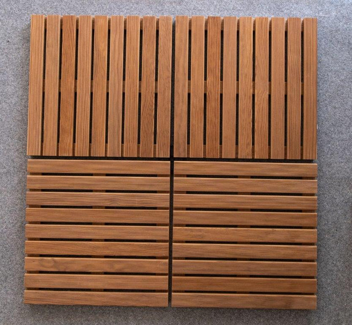 Deck Madeira Pinho Modular  Thermo 500X500(46)mm, Exclusive/Special, Base Madeira, Preço à Unidade