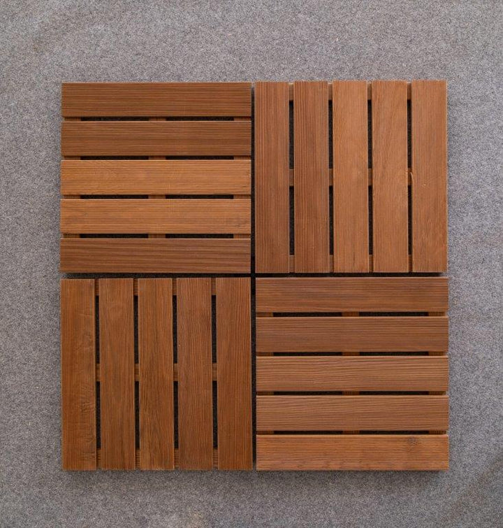 Deck Madeira Pinho Modular Thermo 500X500(90)mm, Exclusive/Special, Base Madeira, Preço à Unidade