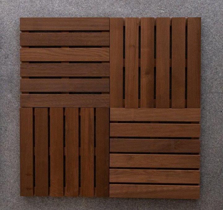 Deck Madeira Freixo Modular  Thermo 500X500(73)mm, Exclusive/Special, Base Madeira, Preço à Unidade