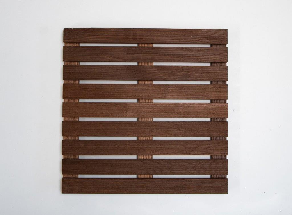 Deck Madeira Freixo Modular  Thermo 500X500(46)mm, Exclusive/Special, Base Madeira, Preço à Unidade