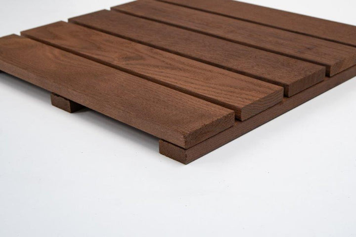 Deck  Madeira Freixo Modular Thermo 500X500(90)mm, Exclusive/Special, Base Madeira, Preço à Unidade