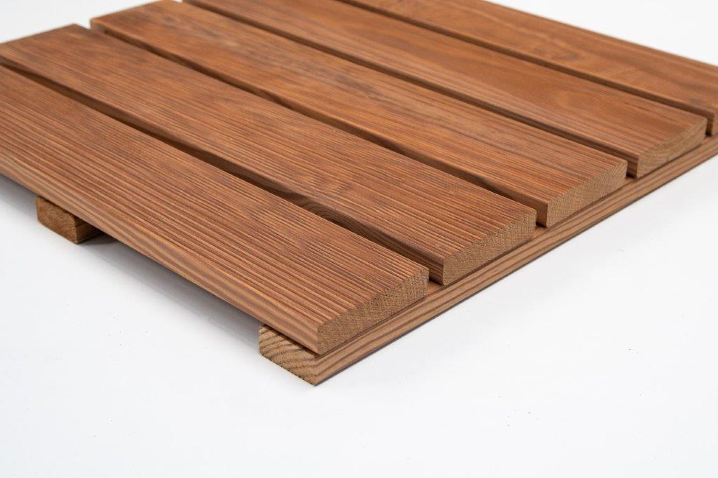 Deck Madeira Pinho Modular Thermo 500X500(90)mm, Exclusive/Special, Base Madeira, Preço à Unidade