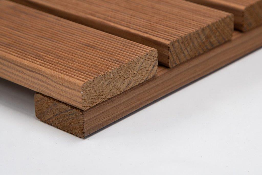 Deck Madeira Pinho Modular Thermo 500X500(73)mm, Exclusive/Special, Base Madeira, Preço à Unidade
