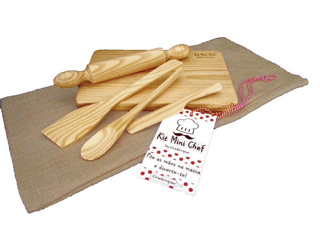 Kit Mini Chef em Madeira