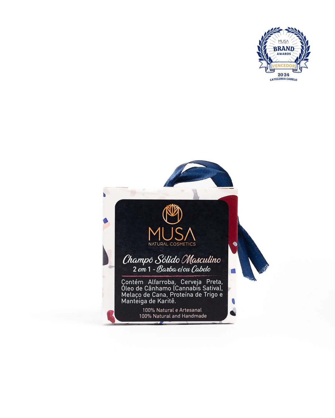 Champô Sólido Masculino 2 em 1 – Barba e Cabelo