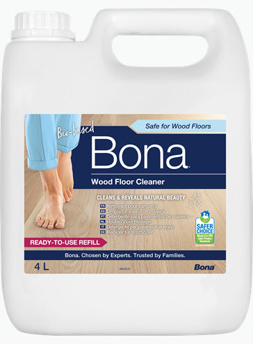 Detergente Bona Pavimentos de Madeira Recarga 4L